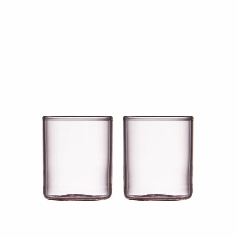 Lyngby Glas Messglas Torino 2er Set, Messbecher, Glas, Pink, 600 ml, 30202