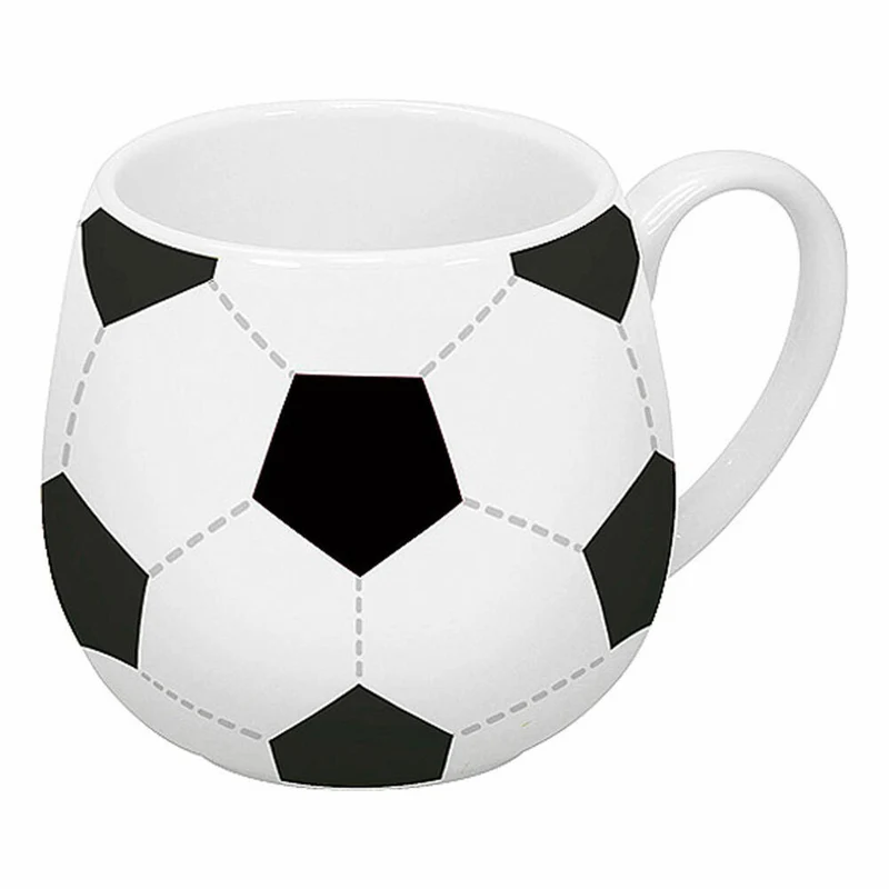 Könitz Fußball Kuschelbecher, Becher, Kaffeebecher, Tasse, Teetasse, Porzellan, 420ml, 1111430088