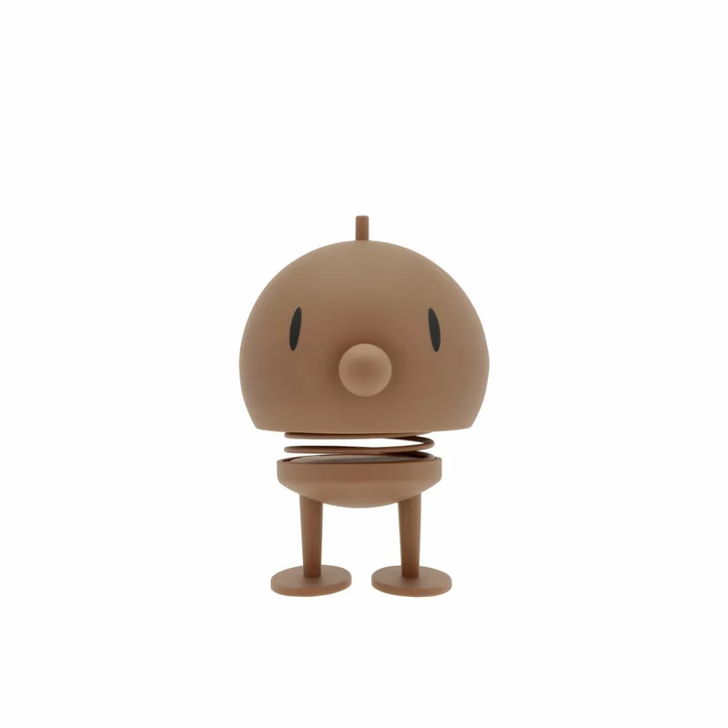 Hoptimist Dekofigur Soft Bumble L Choko, Wackelfigur, ABS-Kunststoff, Stahl, Braun, 15 cm, 30531