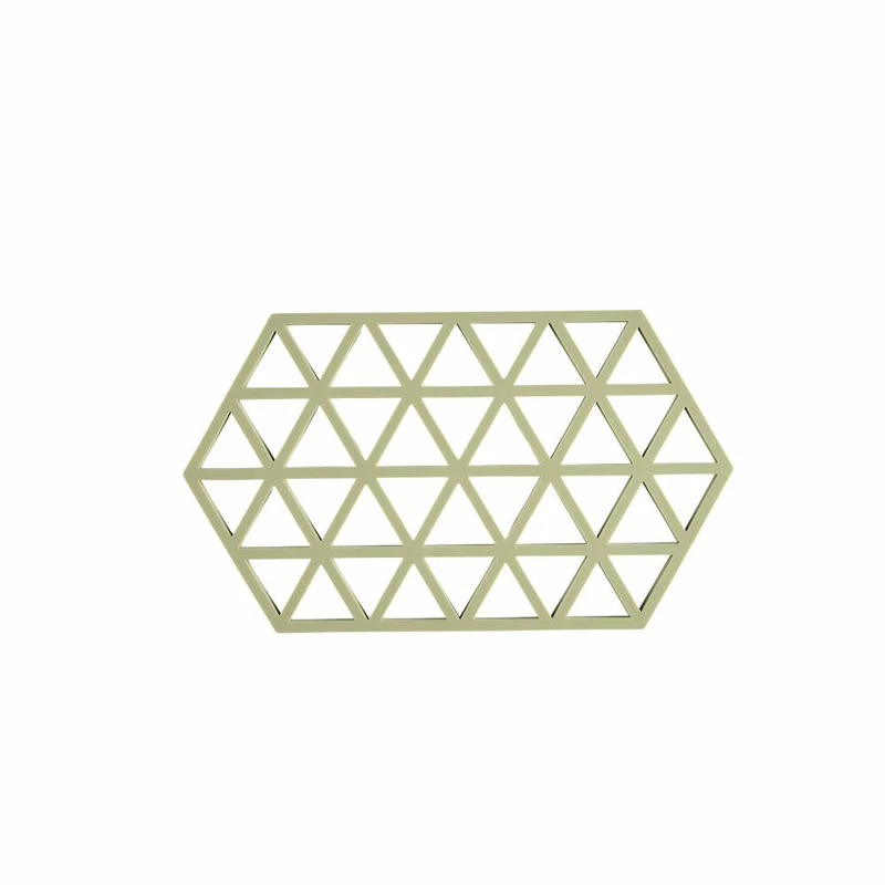 Zone Denmark Untersetzer Triangles Matcha Green, Silikon, Grün, 24 cm, 31609
