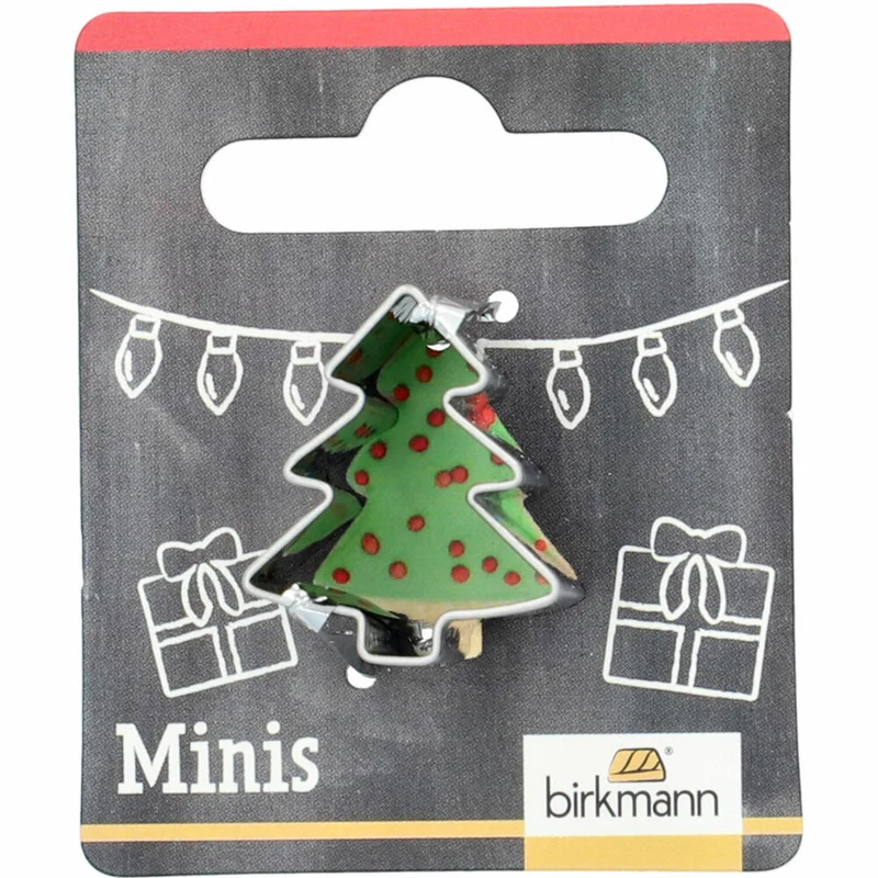 Birkmann Mini-Ausstechform Tannenbaum, Ausstecher, Plätzchenform, Keks, Plätzchen, Edelstahl, 2.5 cm, 152946