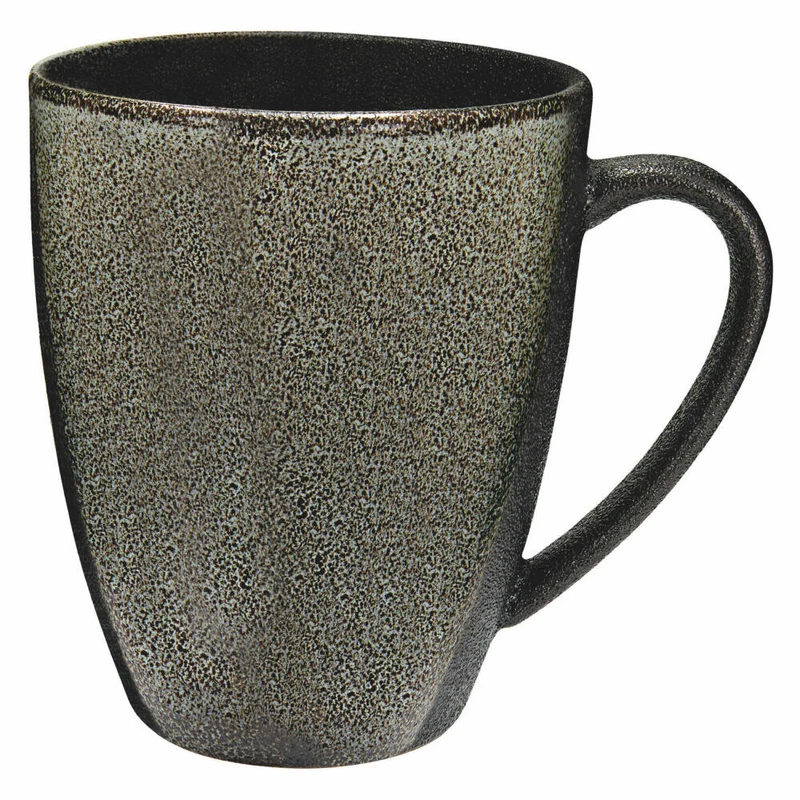 Maxwell & Williams Becher Umi, Tasse, Porzellan, Grau-Schwarz, 400 ml, AX0591