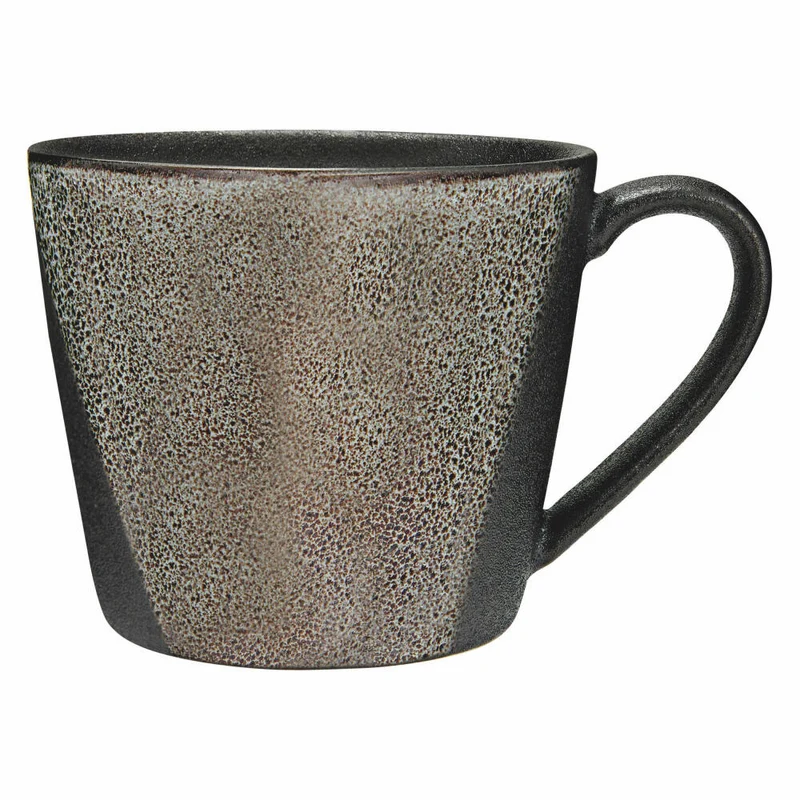 Maxwell & Williams Becher Umi kegelförmig, Tasse, Porzellan, Grau-Schwarz, 420 ml, AX0592