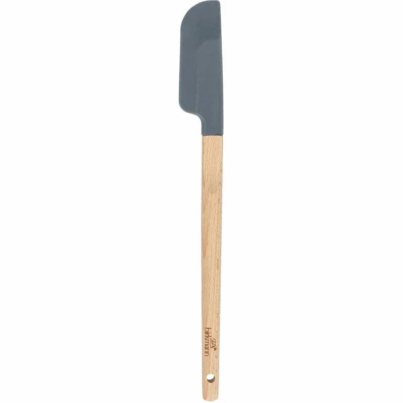Birkmann Cause We Care Teigschaber klein, Küchenschaber, Teigspatel, Silikon / Buchenholz, Breite 2.5 cm, 889231
