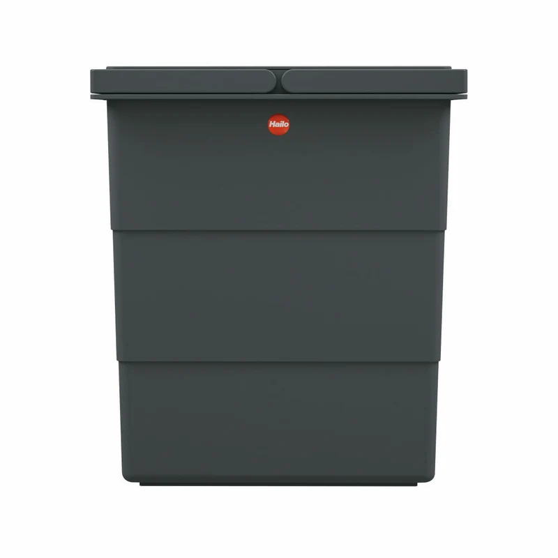 Hailo FlexBox S, Mülleimer, Abfalleimer, Outdoor geeignet, Kunststoff, Anthrazit, 7 L, 0420-100