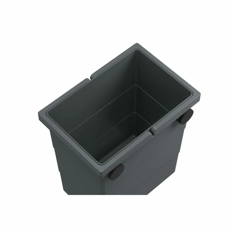 Hailo FlexBox S, Mülleimer, Abfalleimer, Outdoor geeignet, Kunststoff, Anthrazit, 7 L, 0420-100