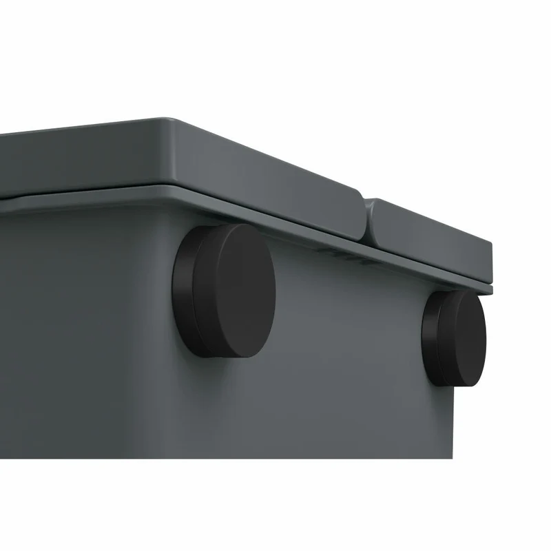 Hailo FlexBox S, Mülleimer, Abfalleimer, Outdoor geeignet, Kunststoff, Anthrazit, 7 L, 0420-100