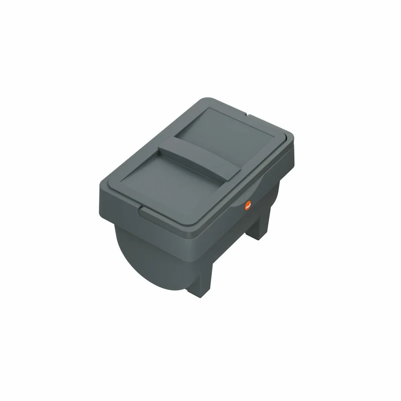 Hailo Öko Mini, Mülleimer, Abfalleimer, Kompostmülleimer, Vorratsbehälter, Kunststoff, Anthrazit, 4 L, 0430-010