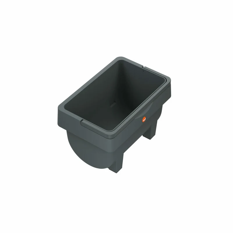 Hailo Öko Mini, Mülleimer, Abfalleimer, Kompostmülleimer, Vorratsbehälter, Kunststoff, Anthrazit, 4 L, 0430-010