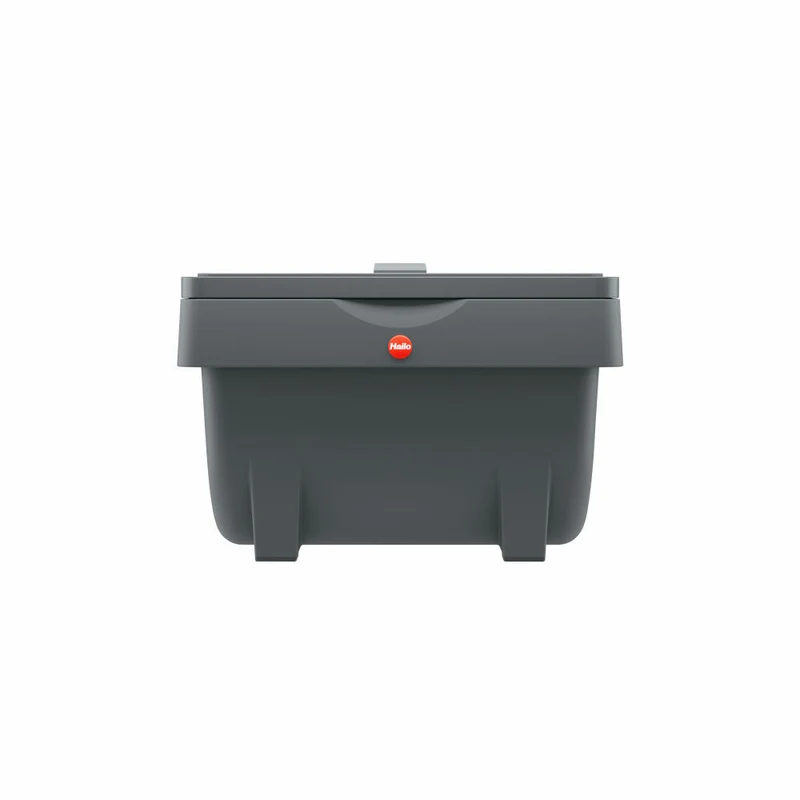 Hailo Öko Mini, Mülleimer, Abfalleimer, Kompostmülleimer, Vorratsbehälter, Kunststoff, Anthrazit, 4 L, 0430-010