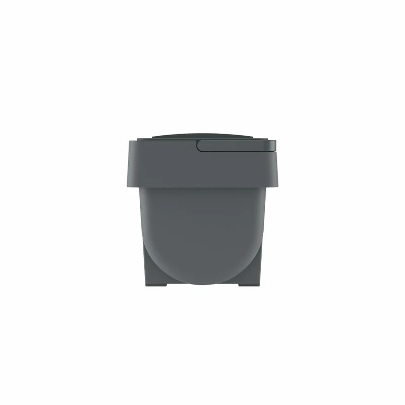 Hailo Öko Mini, Mülleimer, Abfalleimer, Kompostmülleimer, Vorratsbehälter, Kunststoff, Anthrazit, 4 L, 0430-010