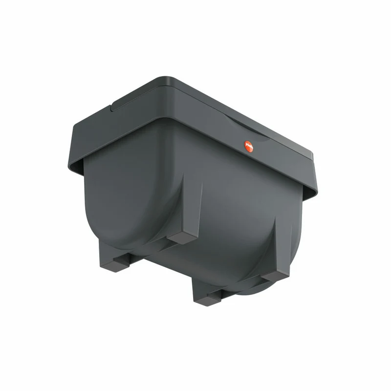 Hailo Öko Mini, Mülleimer, Abfalleimer, Kompostmülleimer, Vorratsbehälter, Kunststoff, Anthrazit, 4 L, 0430-010