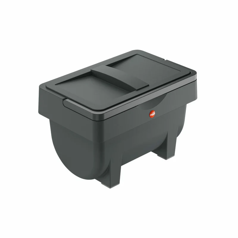 Hailo Öko Mini, Mülleimer, Abfalleimer, Kompostmülleimer, Vorratsbehälter, Kunststoff, Anthrazit, 4 L, 0430-010