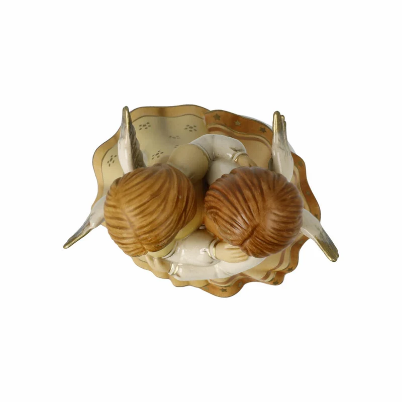 Goebel Engel Fröhliche Weihnachten, mit Musikwerk, Steingut, Champagner, 16 cm, 41686071