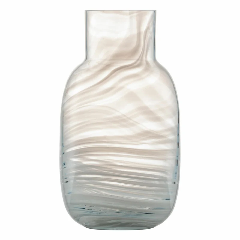 Zwiesel Glas Handmade Vase Snow Waters L, Kristallglas, Weiß, 123433