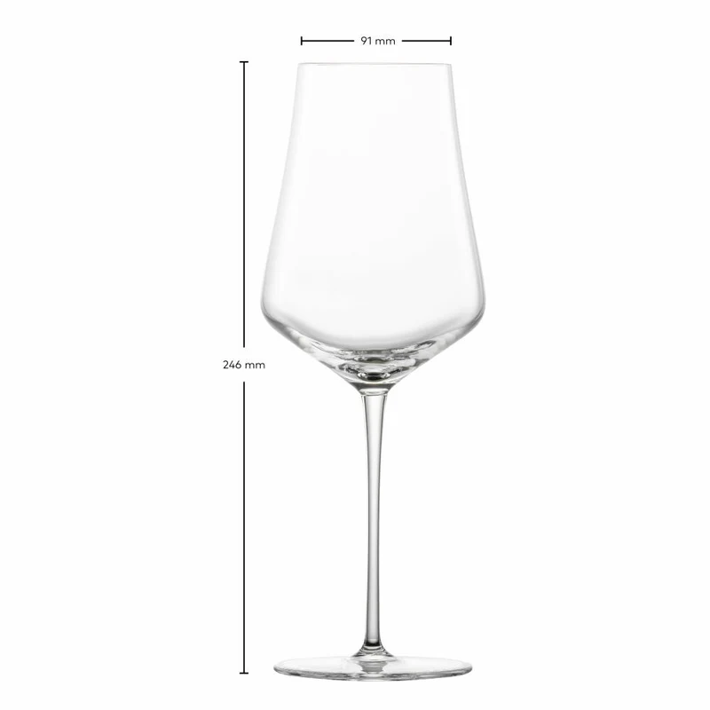 Zwiesel Glas Hybrid Allround Weinglas Duo 2er Set mit Moussierpunkt, Kristallglas, Transparent, 548 ml, 123472