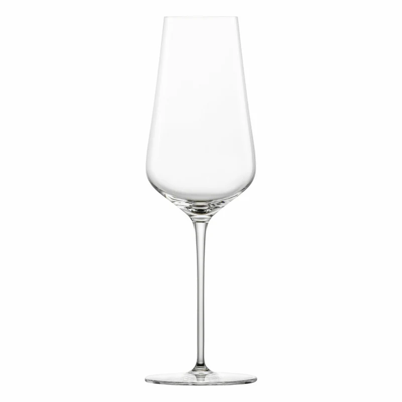 Zwiesel Glas Hybrid Champagnerglas Duo 2er Set mit Moussierpunkt, Kristallglas, Transparent, 378 ml, 123474