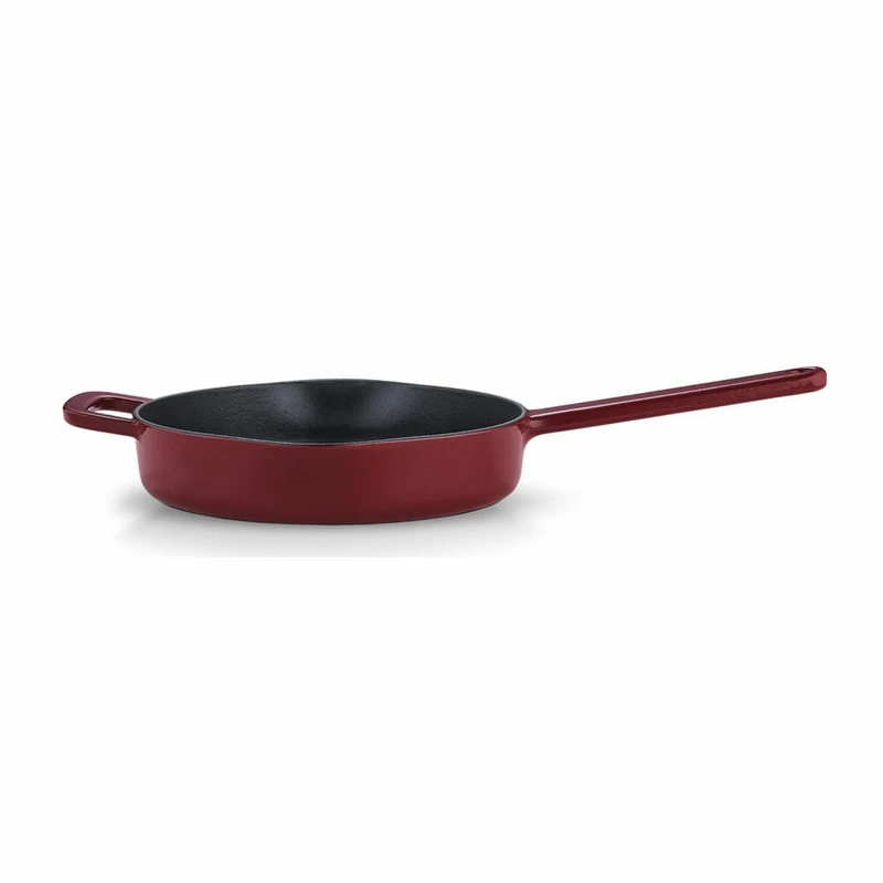 Fissler Pfanne Moments Collection, Bratpfanne, Gusseisen, Burgunderrot, 26 cm, 064-310-26-100