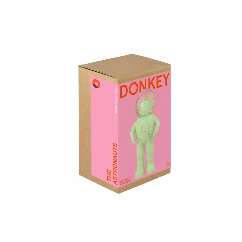 Donkey Products Summerglobe The Astronauts Small, Glitzerkugel, Schneekugel, Glas / Polyresin, Grün, 13 cm, 360022