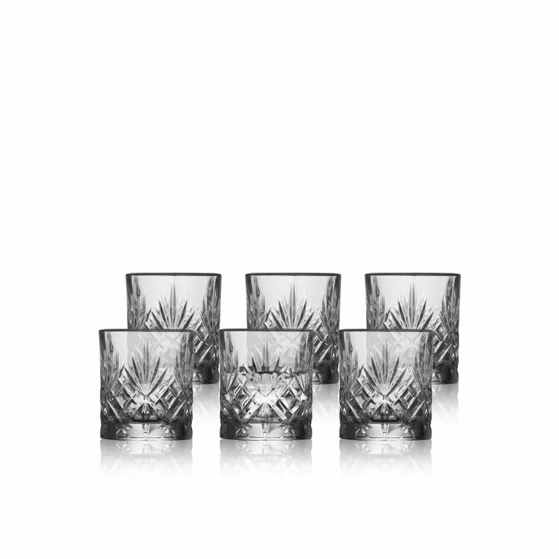 Lyngby Glas Messglas Melodia 6er Set, Messbecher, Kristallglas, Transparent, 80 ml, 31134