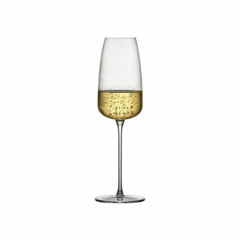 Lyngby Glas Sektglas Veneto 2er Set, Champagnergläser, Glas, Transparent, 360 ml, 31512