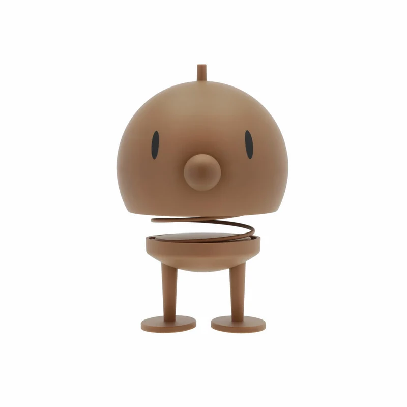 Hoptimist Dekofigur Soft Bumble XL Choko, Wackelfigur, ABS-Kunststoff, Stahl, Braun, 24 cm, 30533
