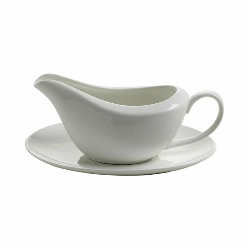 Maxwell & Williams Sauciere mit Untertasse 260 ml GB, gravy boat & saucer, Soßenschale, JX58260