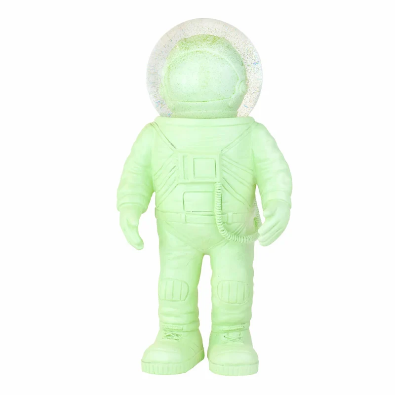 Donkey Products Summerglobe The Astronauts Giant, Glitzerkugel, Schneekugel, Glas / Polyresin, Grün, 30 cm, 360027