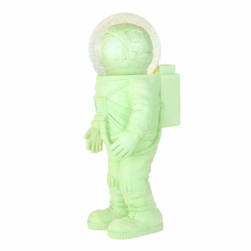 Donkey Products Summerglobe The Astronauts Giant, Glitzerkugel, Schneekugel, Glas / Polyresin, Grün, 30 cm, 360027