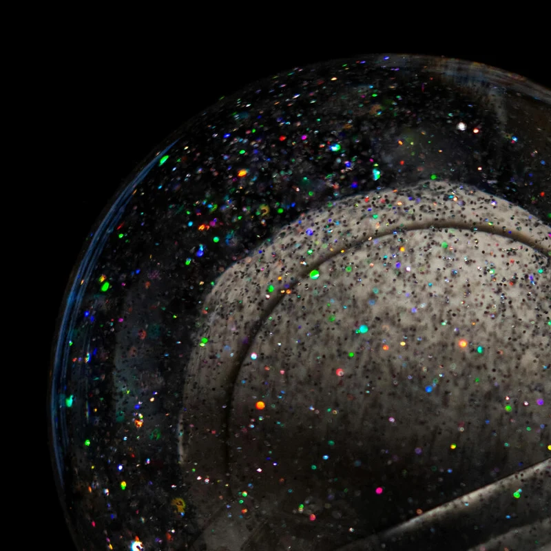 Donkey Products Summerglobe The Astronauts Small, Glitzerkugel, Schneekugel, Glas / Polyresin, Grau, 13 cm, 360020