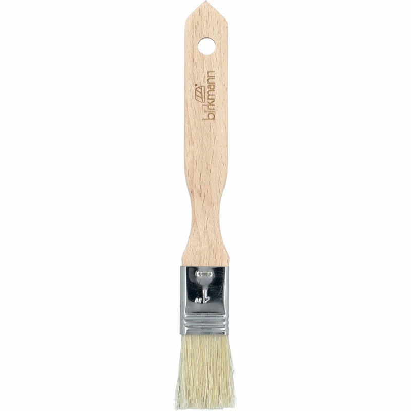 Birkmann Bakers Best Backpinsel, Küchenpinsel, Kochpinsel, Buchenholz, Breite 2.5 cm, 424159
