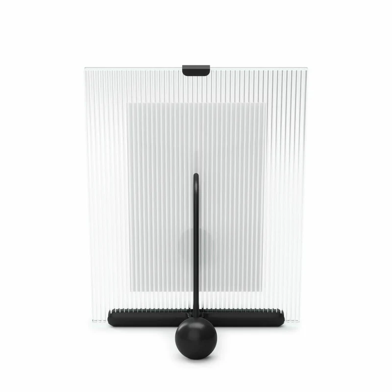 Umbra Bilderrahmen Flute, Fotorahmen, Zink, Glas, Schwarz, 10x15 oder 13x18 cm, 1021416-040