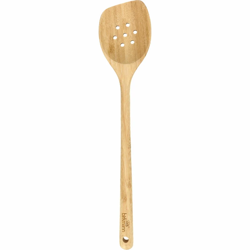 Birkmann Cause We Care Pfannenwender mit Loch, Bratwender, Kochbesteck, Bambus, 33 x 7 cm, 889316
