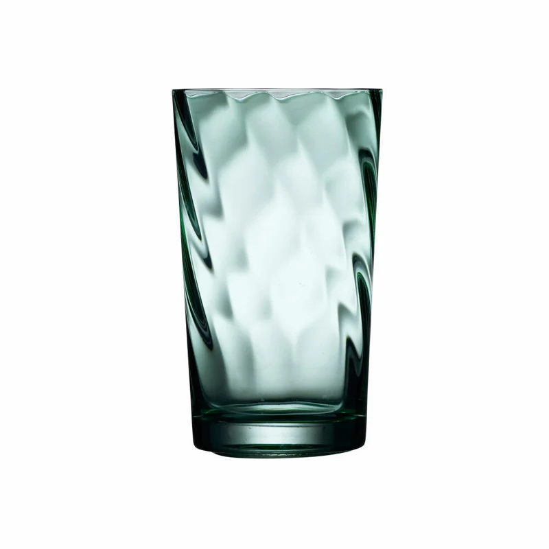 Lyngby Glas Highball-Glas Vienna 4er Set, Longdrinkgläser, Glas, Grün, 450 ml, 31721