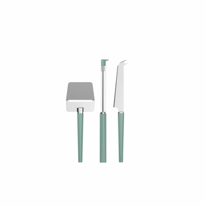Rosti Käse-Set Emma 3-tlg. Nordic Green, Käseschneider, PP-Kunststoff, Grün, 32545