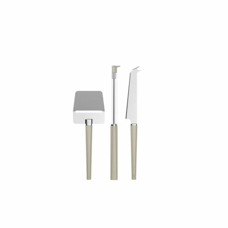 Rosti Käse-Set Emma Humus 3-tlg., Käseschneider, PP-Kunststoff, Braun, 32546
