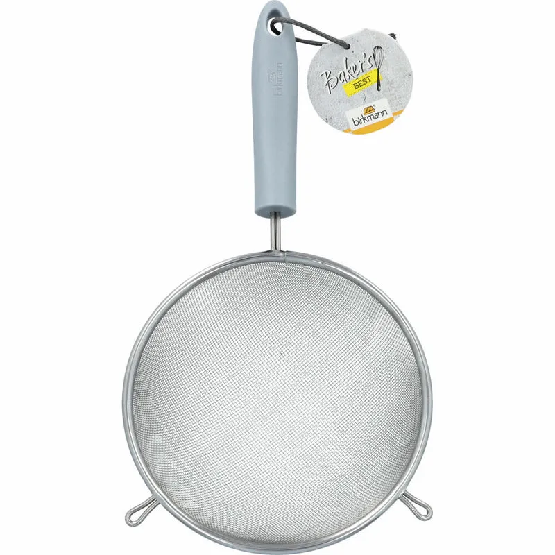 Birkmann Bakers Best Sieb, Haushaltssieb, Küchensieb, Edelstahl / Kunststoff, 16 cm, 424333