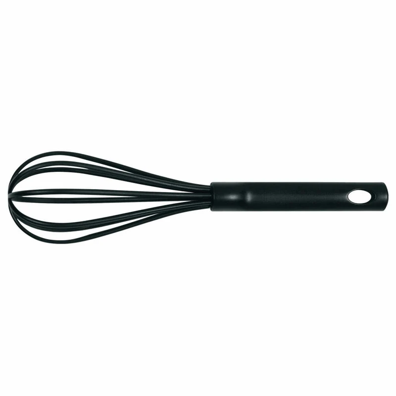 Brabantia Schneebesen Groß Non-Stick Black Line, Schaumschläger, Küchenhelfer, Kunststoff, Schwarz, 365140