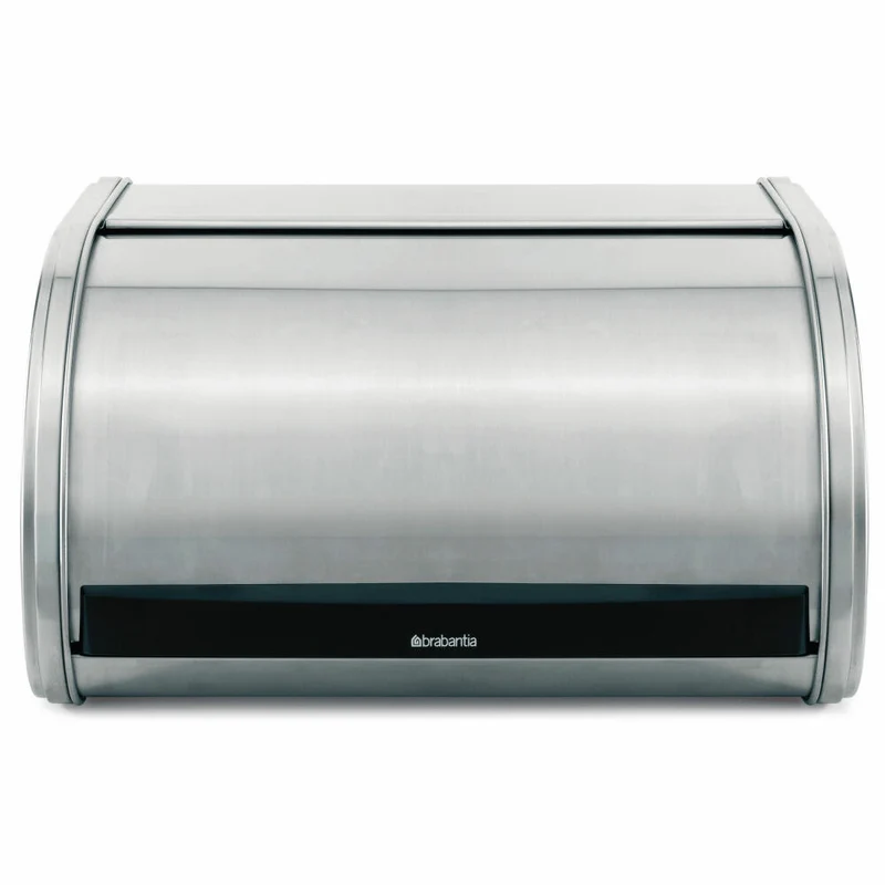 Brabantia Rollbrotkasten Medium, Brotkasten, Brotbehälter, Stahl, Matt Steel, 11 L, 348907