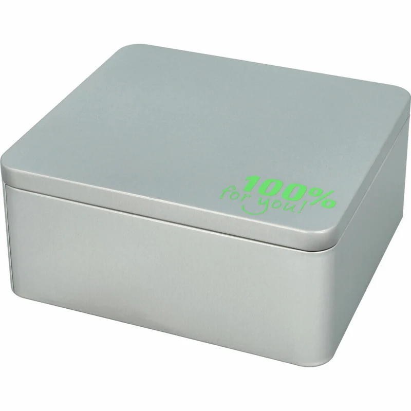 Birkmann Cause We Care Geschenkbox, Groß, Gebäckdose, Plätzchendose, Weißblech, 21 x 19 x 9 cm, 889552