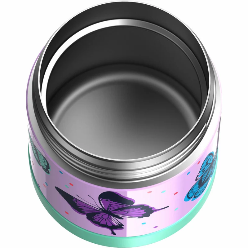 THERMOS Isolier-Speisegefäß kids FUNTAINER FOOD JAR, Speisebehälter, Thermobehälter, Edelstahl, Butterflies, 300 ml, 4110401030