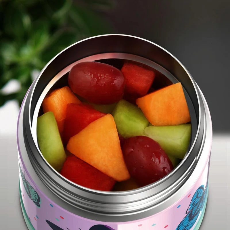 THERMOS Isolier-Speisegefäß kids FUNTAINER FOOD JAR, Speisebehälter, Thermobehälter, Edelstahl, Butterflies, 300 ml, 4110401030