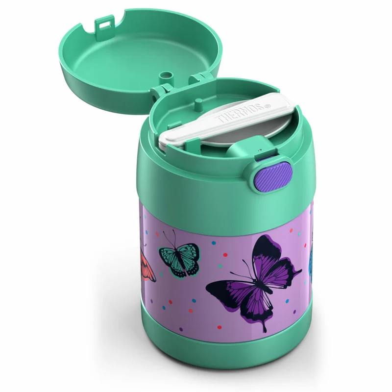 THERMOS Isolier-Speisegefäß kids FUNTAINER FOOD JAR, Speisebehälter, Thermobehälter, Edelstahl, Butterflies, 300 ml, 4110401030