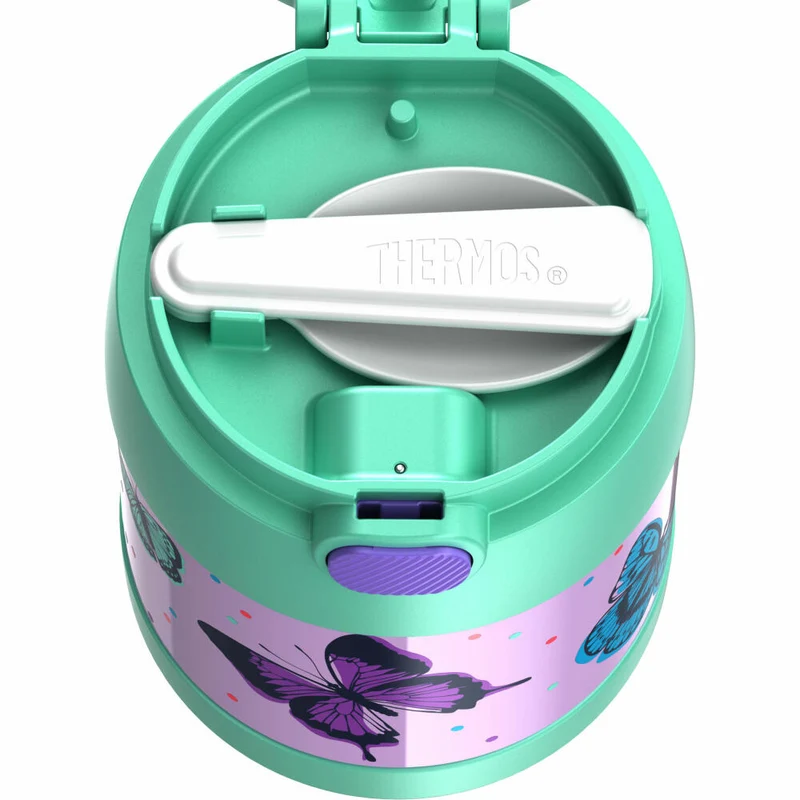 THERMOS Isolier-Speisegefäß kids FUNTAINER FOOD JAR, Speisebehälter, Thermobehälter, Edelstahl, Butterflies, 300 ml, 4110401030