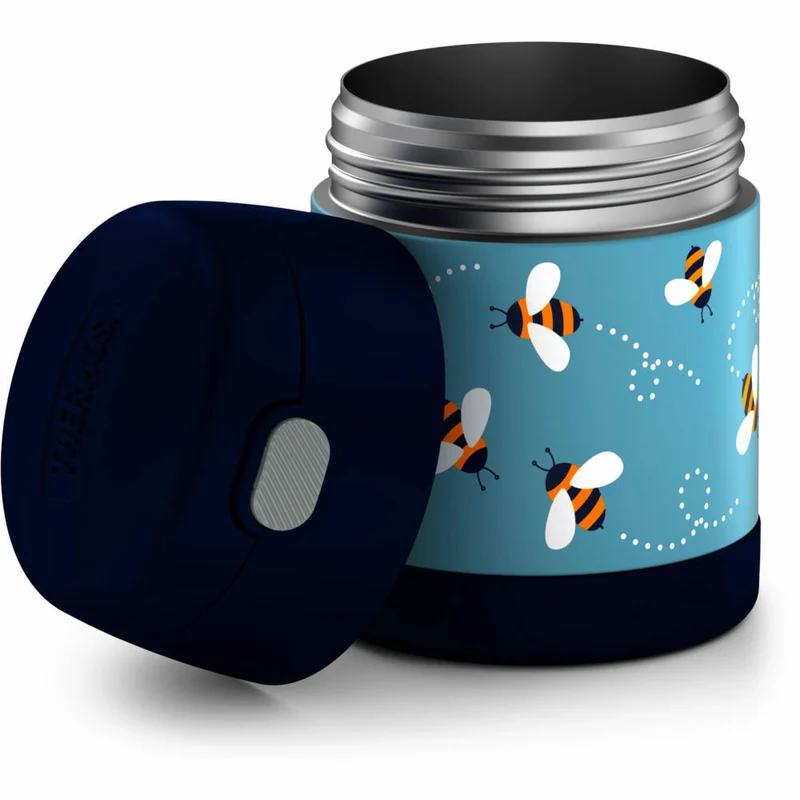 THERMOS Isolier-Speisegefäß kids FUNTAINER FOOD JAR, Speisebehälter, Thermobehälter, Edelstahl, Bees, 300 ml, 4110404030