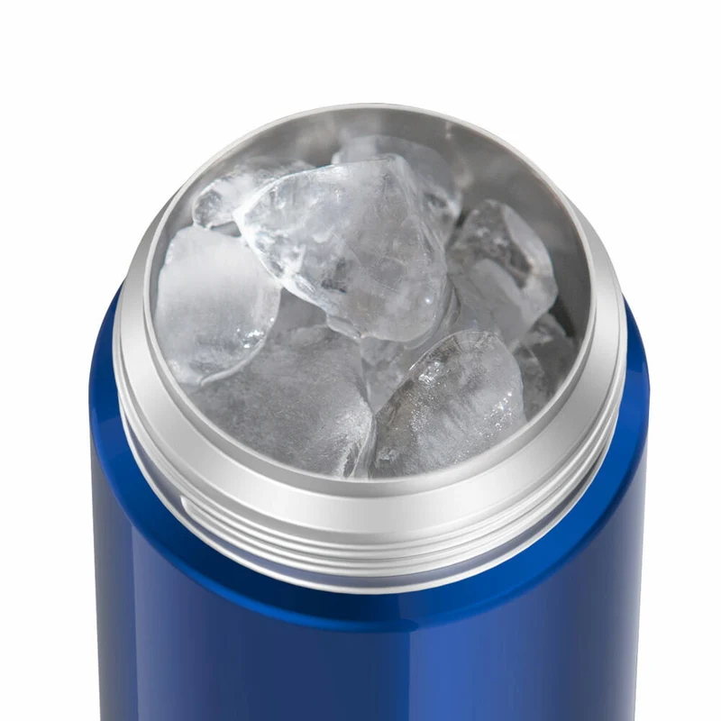THERMOS Isolier-Trinkflasche kids FUNTAINER STRAW BOTTLE, Thermosflasche, Flasche, Edelstahl, Navy, 350 ml, 4113342035