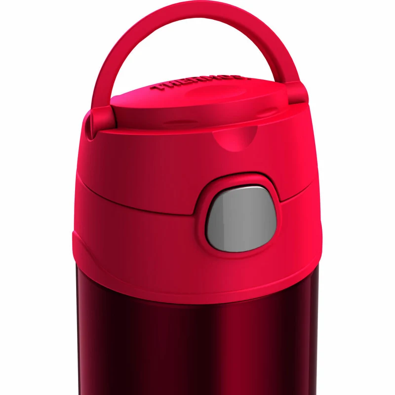 THERMOS Isolier-Trinkflasche kids FUNTAINER STRAW BOTTLE, Thermosflasche, Flasche, Edelstahl, Pink, 350 ml, 4113372035