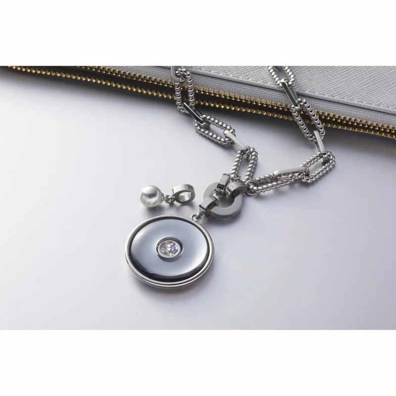 Leonardo Jewels Anhänger Dorma Clip&Mix, Schmuckanhänger, Kettenanhänger, Edelstahl, Glasperlen, 024370