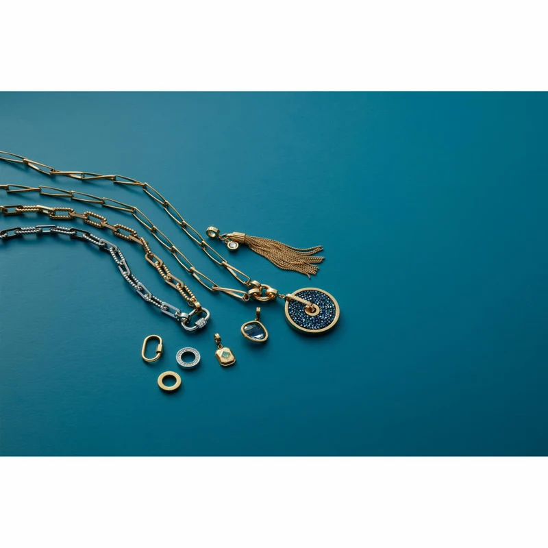 Leonardo Jewels Anhänger gold Pietra Clip&Mix, Schmuckanhänger, Kettenanhänger, Edelstahl IP gold, Zirkonia, 024405