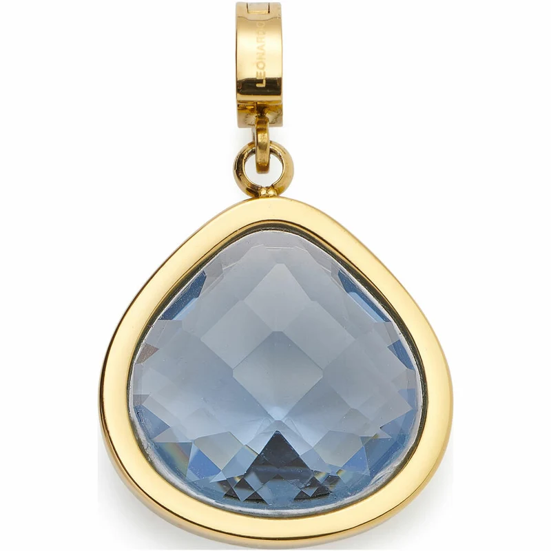 Leonardo Jewels Anhänger gold Juvinga Clip&Mix, Schmuckanhänger, Kettenanhänger, Edelstahl IP gold, Glasstein, 024425